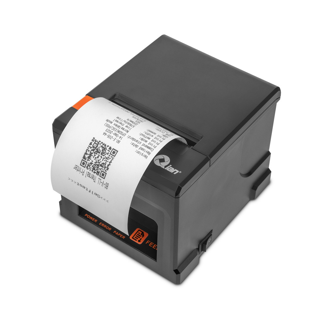 QIAN Thermal Receipt Printer 80mm with USB+LAN+BT - SKU: QOP-T80BL-RI