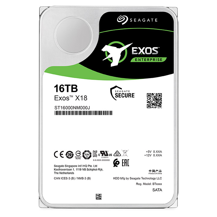 DISCO DURO INTERNO SEAGATE 16TB 3.5 ST16000NM000J 7200RPM EXOS X18 SAT