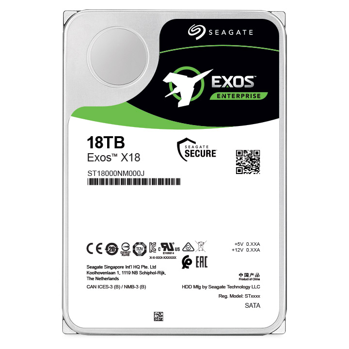 DISCO DURO INTERNO SEAGATE 18TB 3.5 ST18000NM000J 7200RPM EXOS X18 SAT