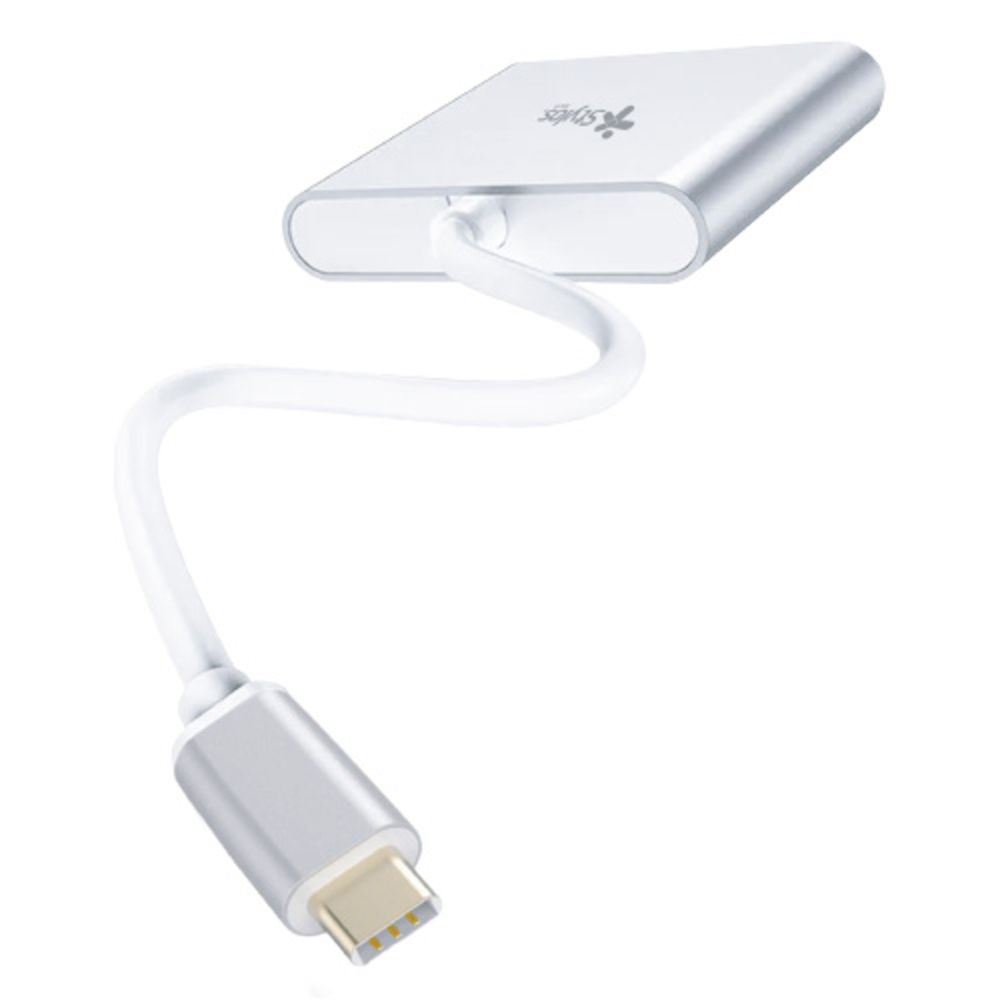 HUB MULTIPUERTO STYLOS 3 EN 1 HDMI 4K, USB 3.0, USB C, GRIS STCBHUB31S