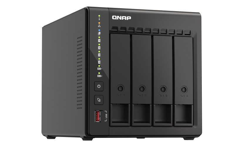 QNAP NAS TORRE ALTO RENDIMIENTO DE 4 BAHIAS (TS-453E-8G-US)