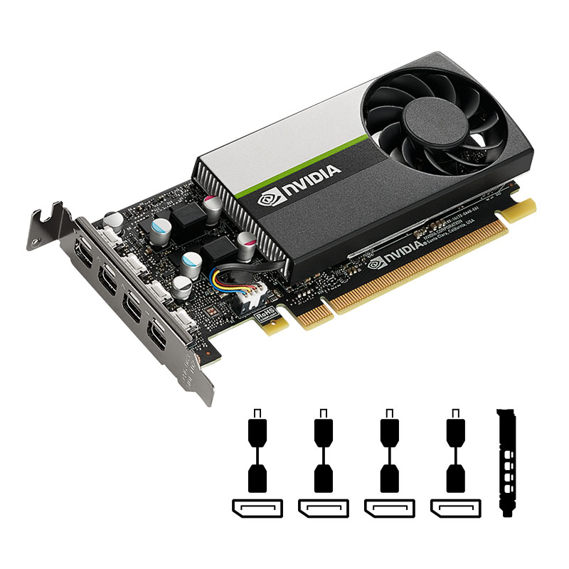 TARJETA DE VIDEO PNY QUADRO NVIDIA VCNT10008GB-PB/8GB/GDDR6/4X MINI/DP