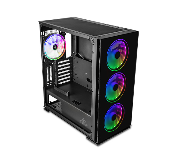 GABINETE YEYIAN GAMER YCA-FTAT-02FA VECTOR ELITE (PANEL FRONT MALLA)