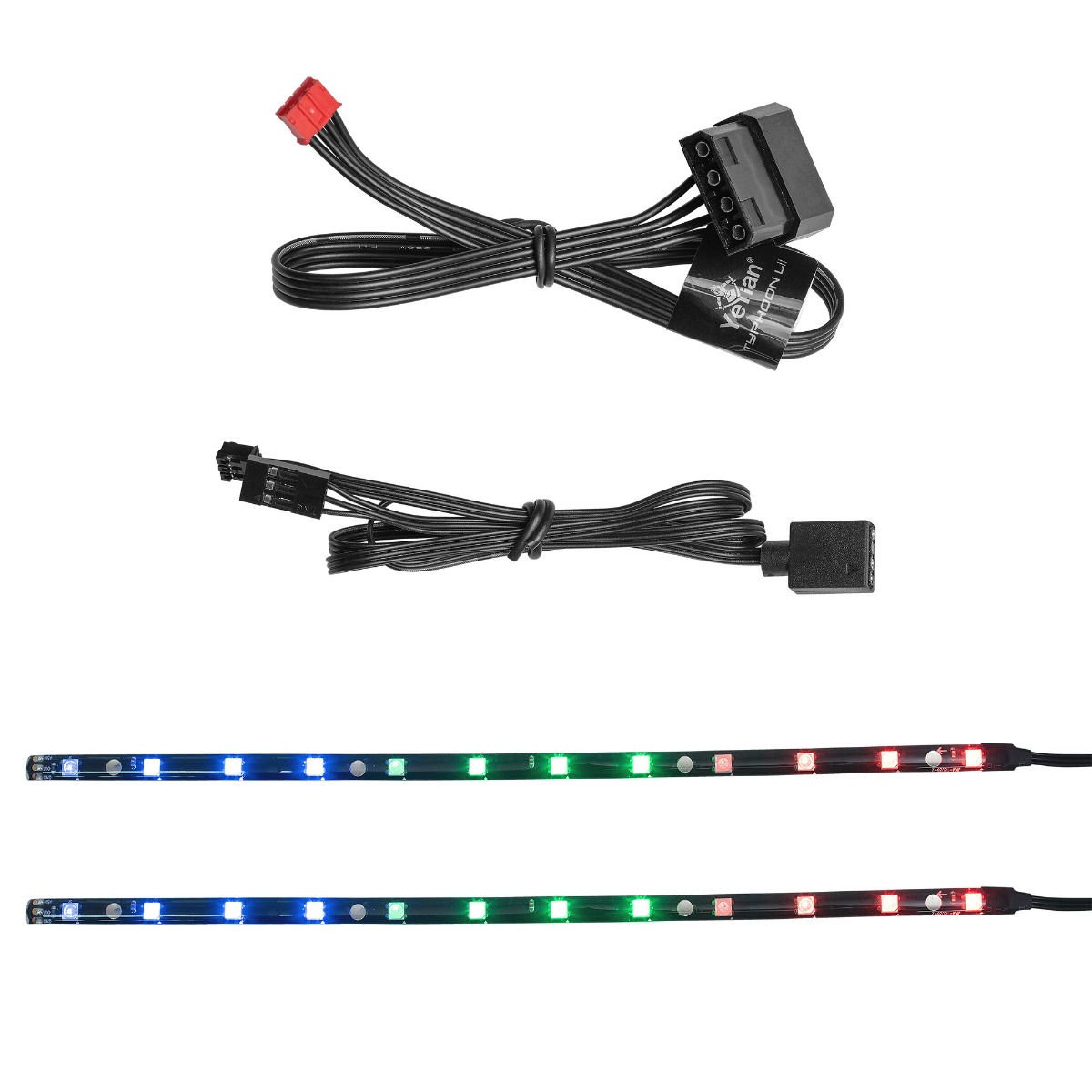 Yeyian ARGB Fan, Light Strips and Controller Kit Typhoon LII Master - SKU: YCF-3KFS-01