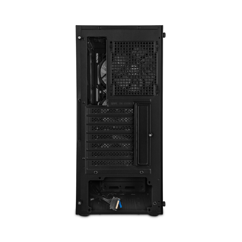 GABINETE YEYIAN LANCER 4 VENT/ATX/MEDIA TORRE/MESH/CRIST TEM LAT/NEGRO