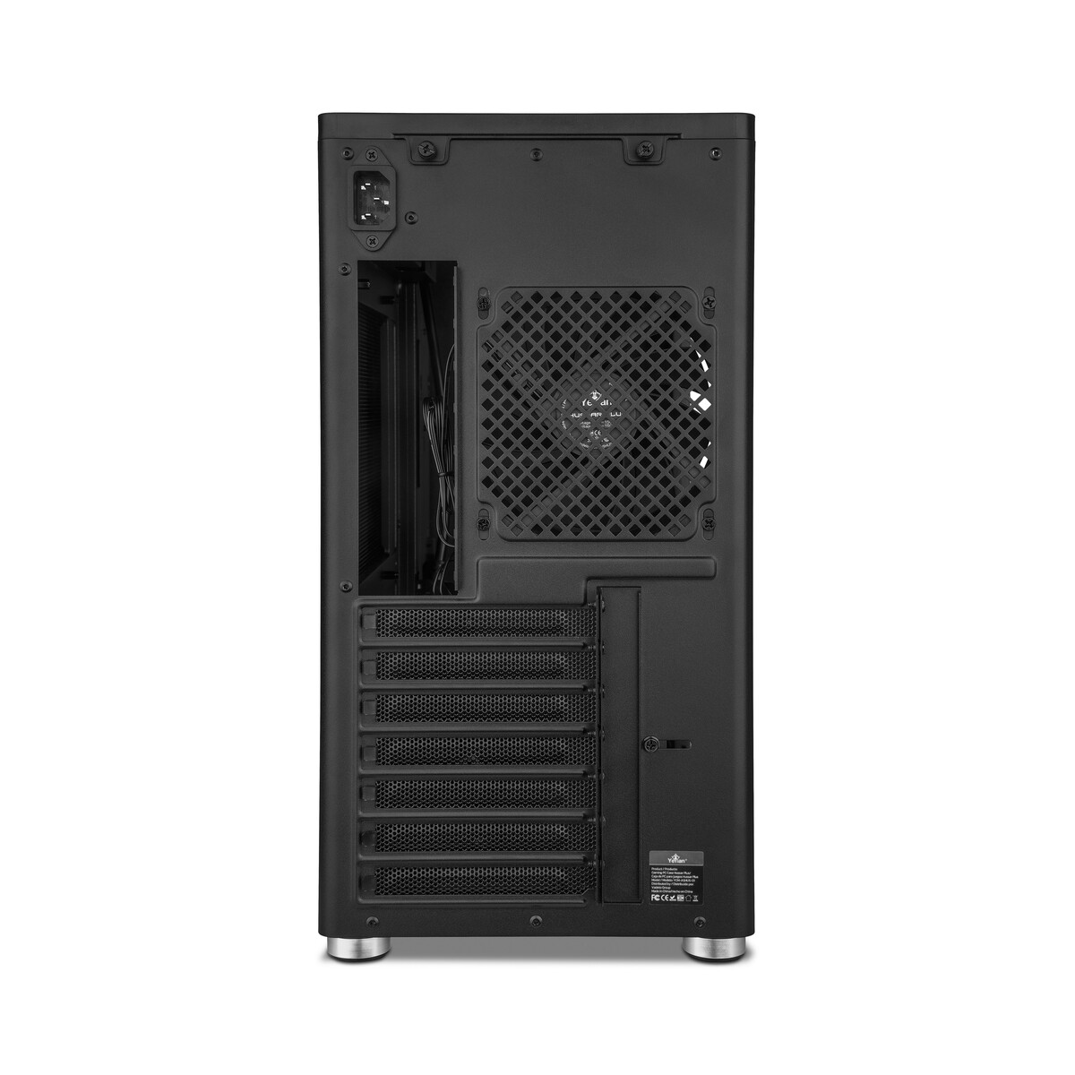 Yeyian ATX Gaming PC Case Hussar Plus, Black - SKU: YCM-ASHUS-01