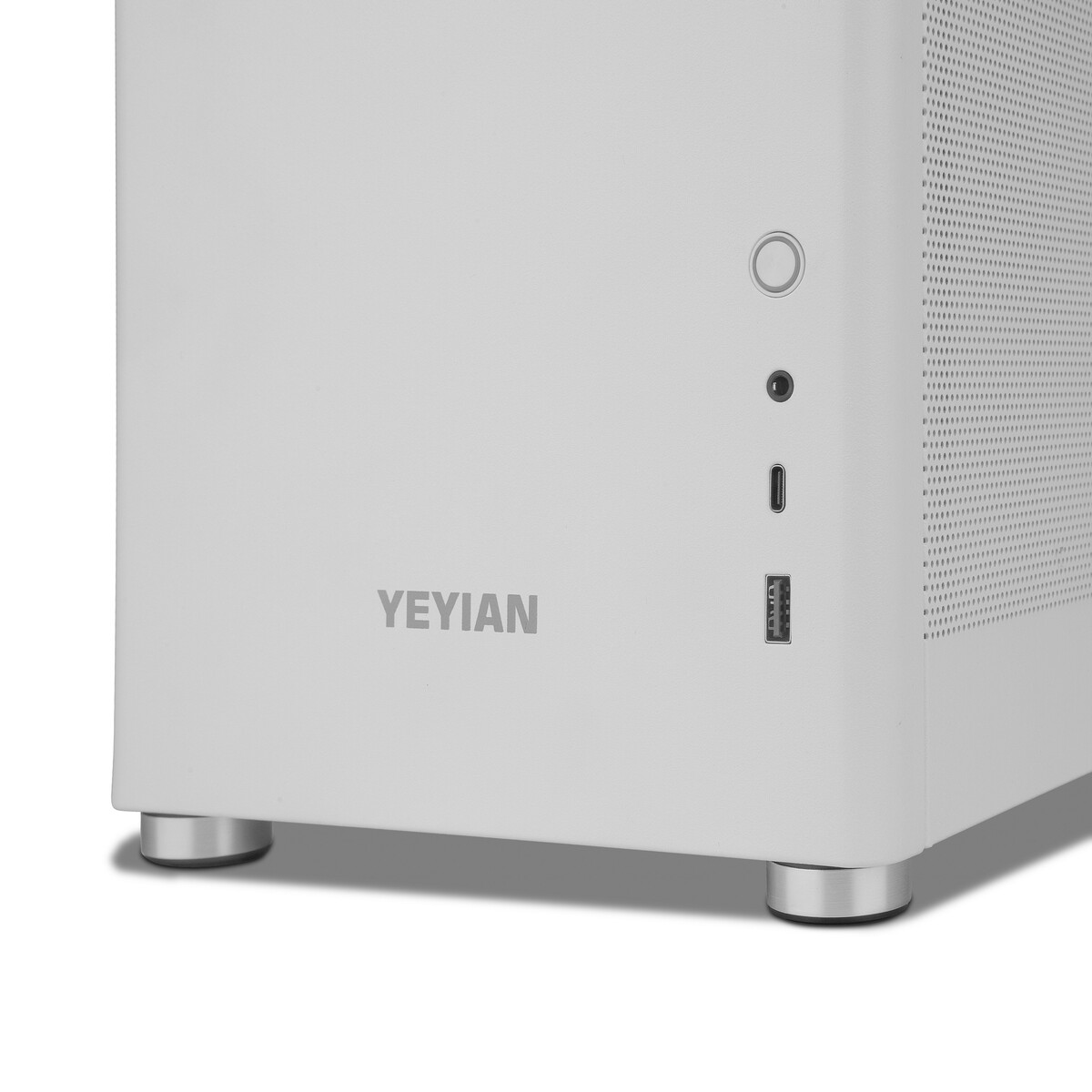 Yeyian ATX Gaming PC Case Hussar Plus, White - SKU: YCM-ASHUS-01WH