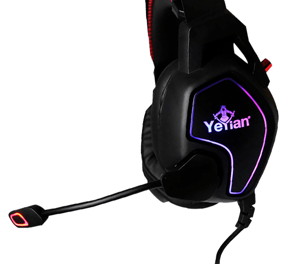 HEADSET GAMER YEYIAN YDV-33403 USB, 3.5MM, OMNIDIRECCIONALNEGRA C/ ROJO VICIOUS 3000