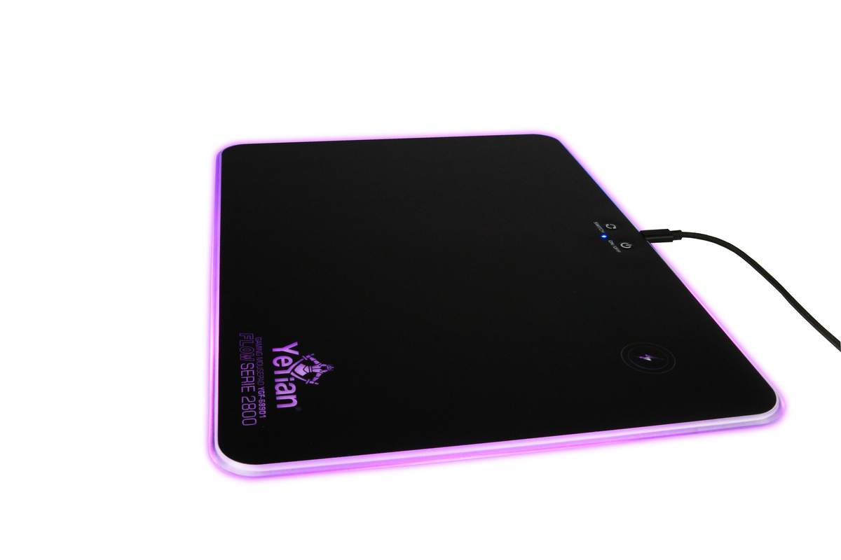 (ED) MOUSEPAD GAMER YEYIAN YGF-68901 RIG CARGA/INA RGB ANTI/D FLOW 2800