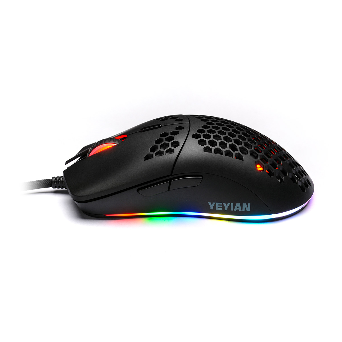 MOUSE GAMER YEYIAN YMG-24310 LINKS 3000, RGB, 6 BOT,USB,7200 DPIS NEGR