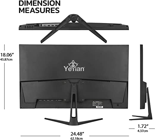 (ED) YEYIAN ODRAZ 27" MONITOR GAMING 4K PLANO IPS/FREESYNC/HDR/DP/HDMI/USB(YMG-4K27-01)